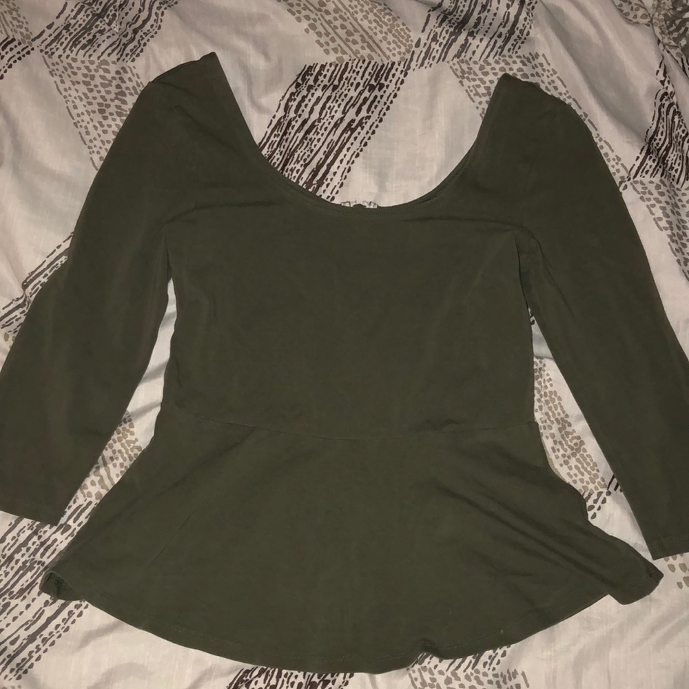 Express Olive Green Top